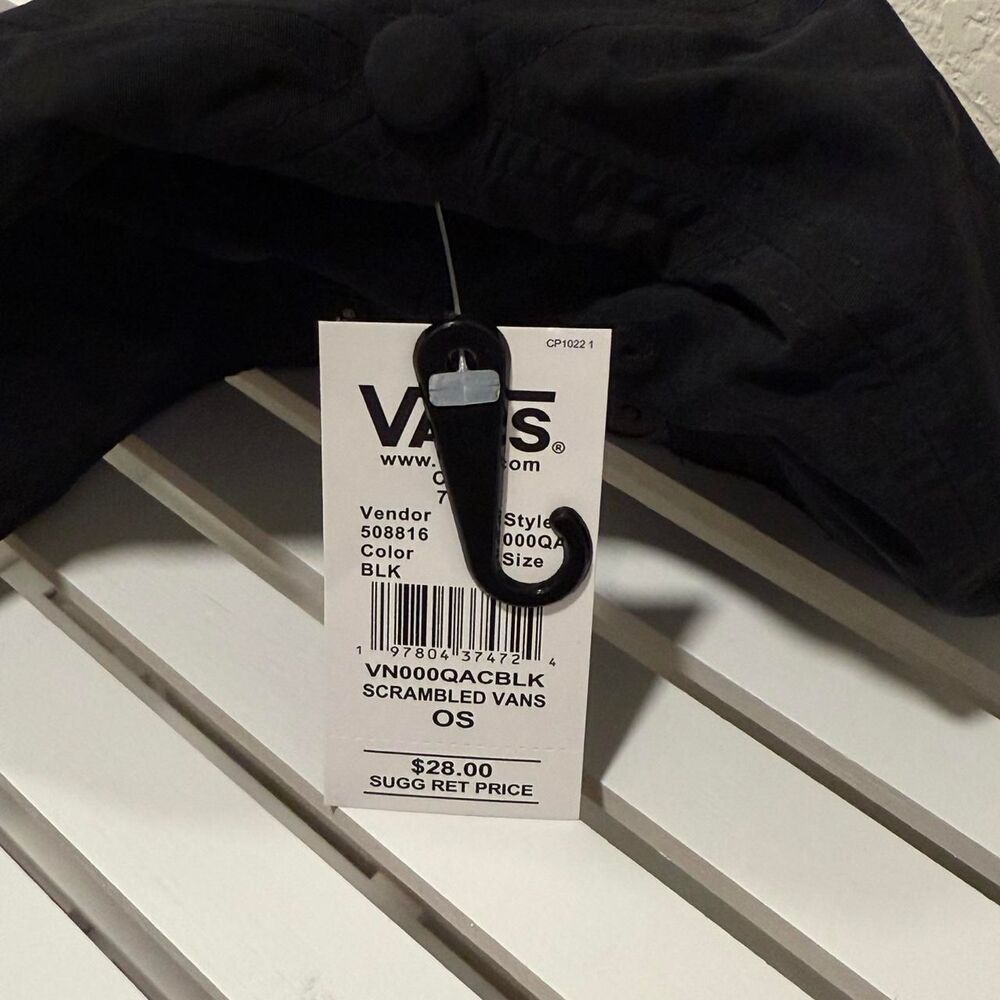 Vans black embroidered hat NWT - Picture 4 of 8